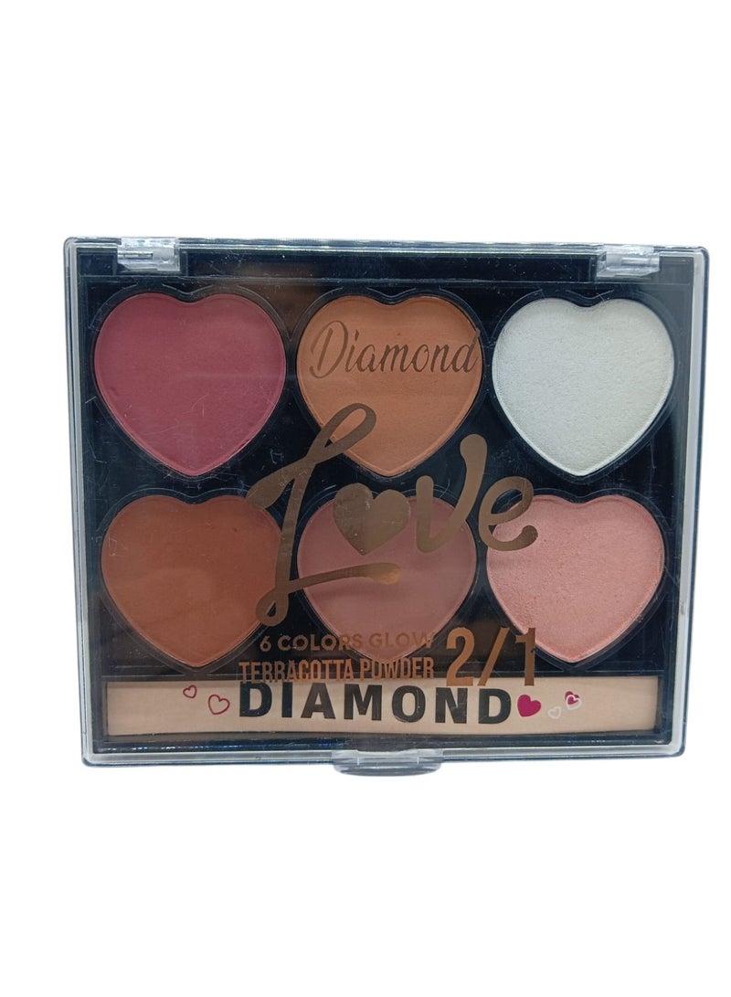 دايموند بلاشر دايموند شكل قلب – ٦ ألوان - Image 4