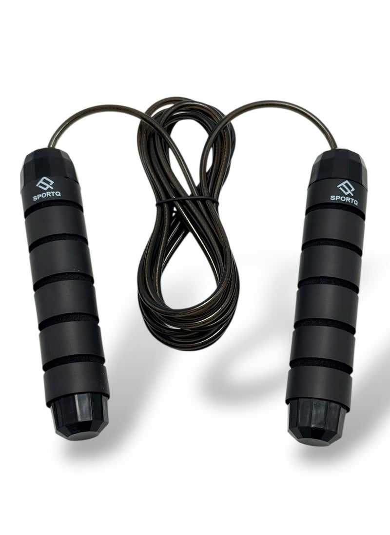 SportQ SportQ Premium Quality Tangle Free Training Rope, Smart Foam Handles with Ball Bearing - Perfect for Speed ​​and Endurance Training Jump Rope  - Image 1