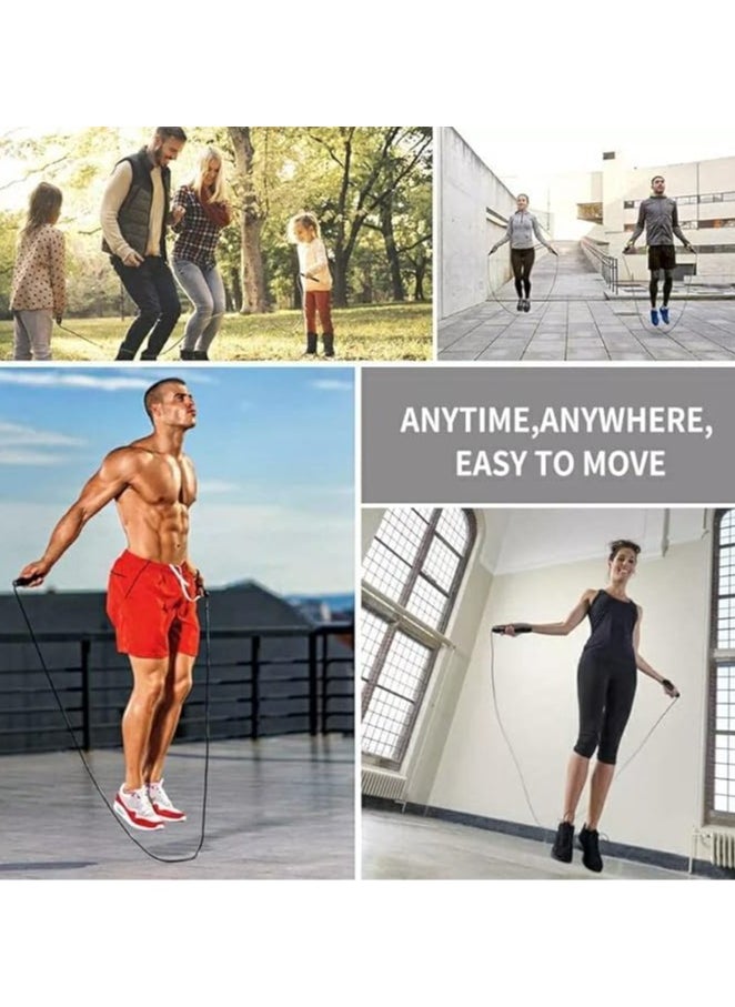 SportQ - SportQ Premium Quality Tangle Free Training Rope, Smart Foam Handles with Ball Bearing - Perfect for Speed ​​and Endurance Training Jump Rope - Image 1
