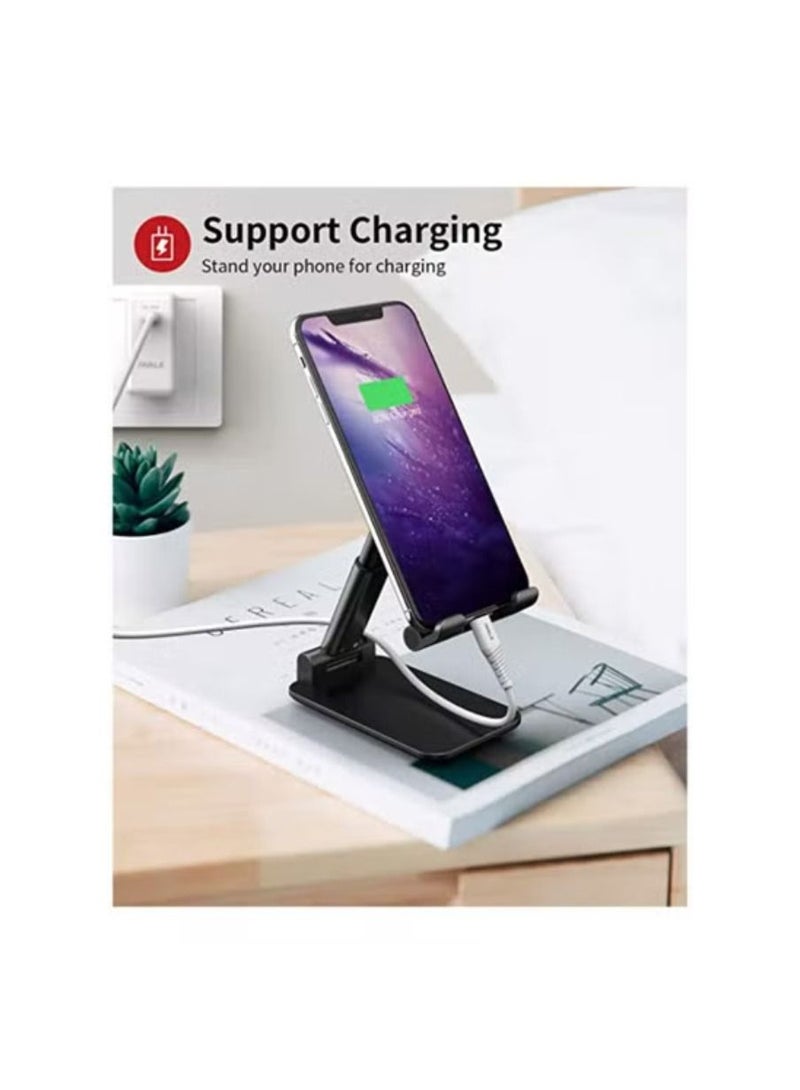 Folding Desktop Phone Stand Black - Image 2