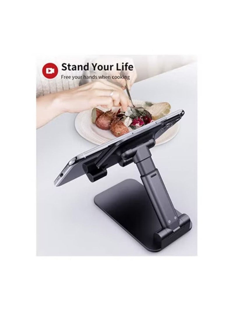 Folding Desktop Phone Stand Black - Image 4