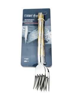 Cuisine Art Cuisine Art 201 Stainless Steel Dinner Fork Set - Premium 3 Pieces, Utensil Set for Everyday Dining and Special Occasions  - Image 2