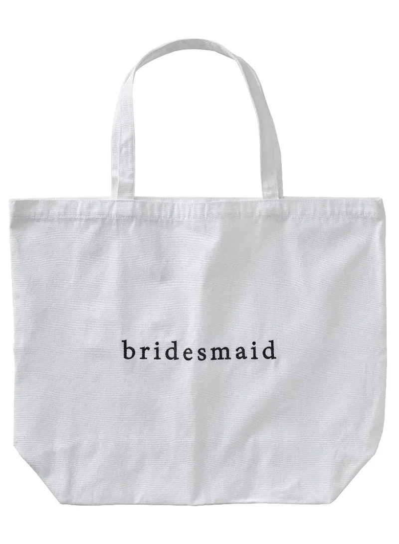 Ginger Ray White Bridesmaid Large Tote Bag