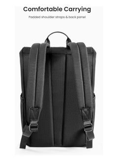 Tomtoc حقيبة ظهر Slash-T64 Flap للكمبيوتر المحمول، خفيفة الوزن، مقاومة للماء، حقيبة ظهر كاجوال للسفر الجامعي، حقيبة ظهر رفيعة ومتينة لأجهزة الكمبيوتر المحمول MacBook مقاس 13-16 بوصة، سعة كبيرة، 18 لتر  - Image 5