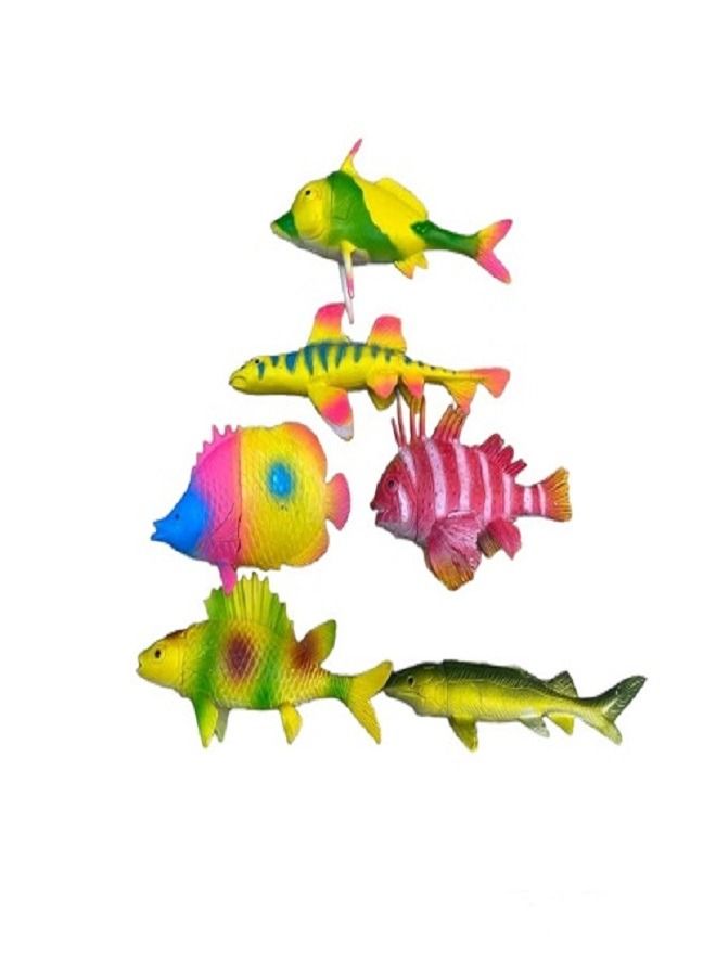 حيوانات المحيط الممتعة - مجموعة ألعاب مخلوقات البحر من 6 قطع - Image 1