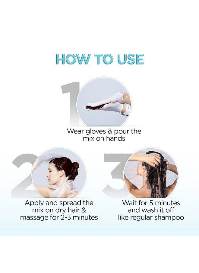 Chocolate Dark Brown 5 Minute Shampoo Hair Colour For 100% Grey Coverage 20Ml X 5