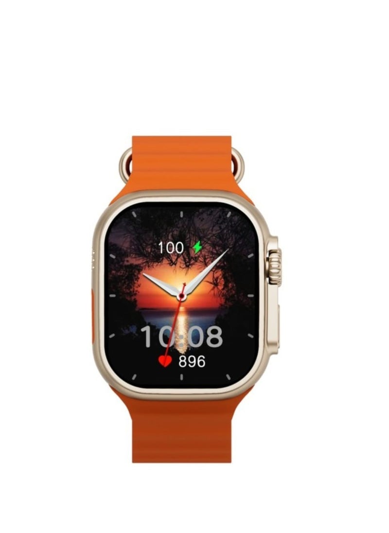 W&O - Smart Watch X9 Ultra Super Amoled Display Screen And Aluminum Case Wireless Charging 49mm - Image 1