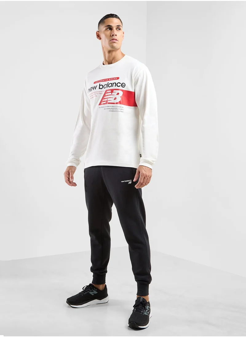 نيو بالانس Athletics Relaxed Player Long Sleeve