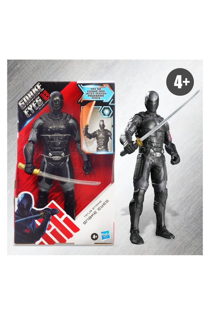 GI JOE Snake Eyes: G.I. Origins Ninja Strike Snake Eyes Collectible 12-Inch Scale Figure With Action Feature, Toys For Kids Ages 4 And U - Image 1