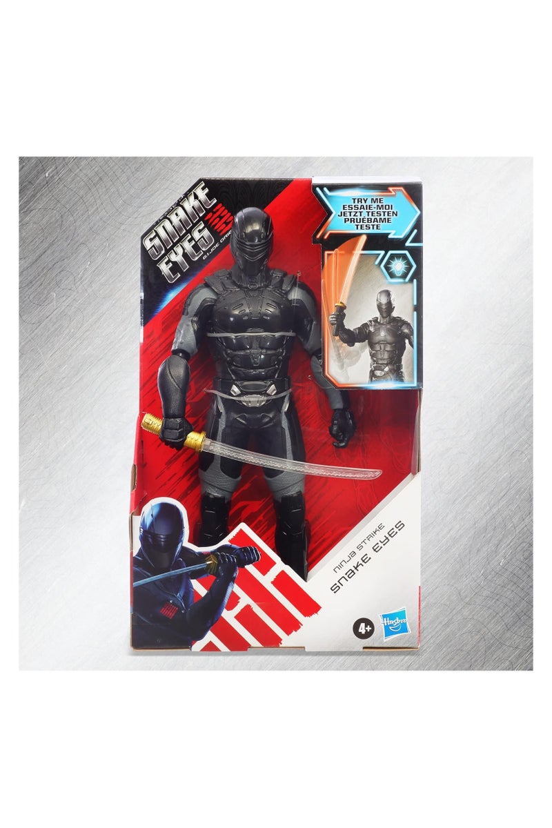 GI JOE Snake Eyes: G.I. Origins Ninja Strike Snake Eyes Collectible 12-Inch Scale Figure With Action Feature, Toys For Kids Ages 4 And U - Image 2