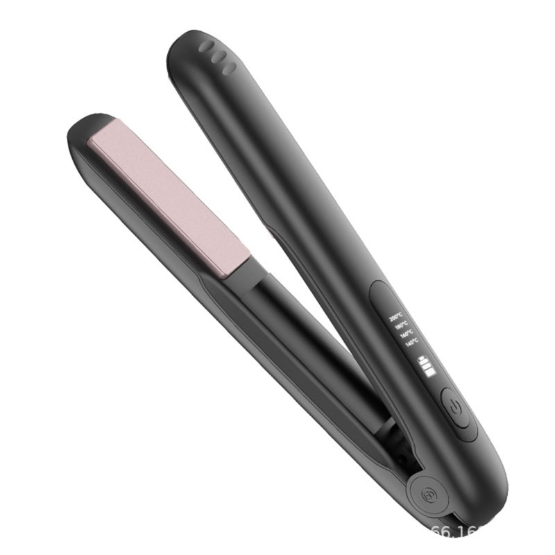 2-In-1 Hair Styling Tool: Cordless Portable Design - Adjustable 4 Temperature Settings Safety Lock & Travel Pouch, Fast Charging Type-C for Home Daily Use Travel All Hair Types - Image 2