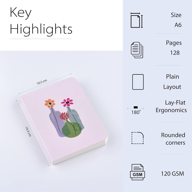 FACTOR NOTES دفتر رسم: بحجم A6، بحجم جيب، سطح متوسط حبيبات ناعمة 120 GSM (يوم جديد) - Image 2