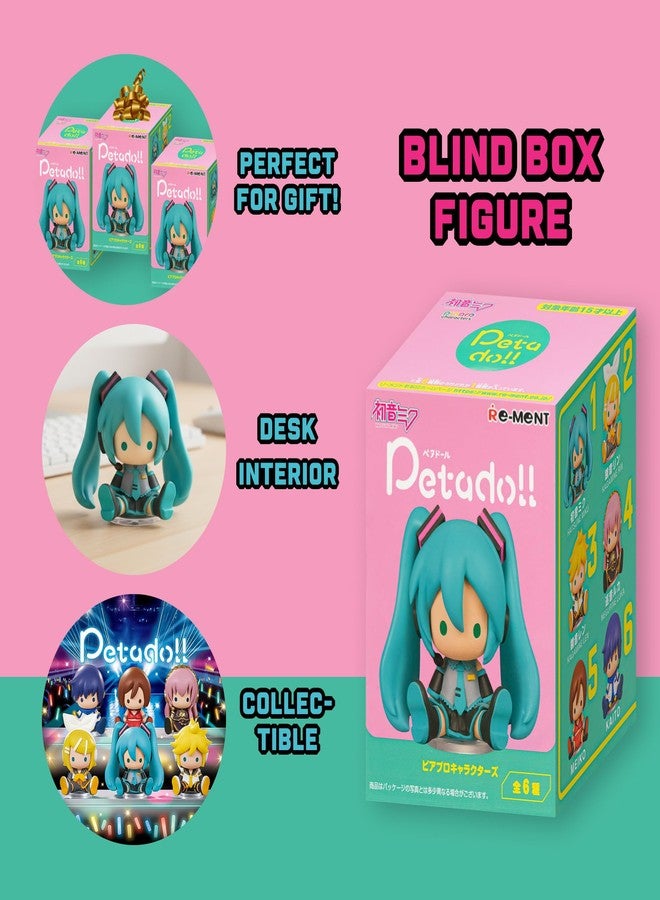 Hamee RE-Ment Blind Box - Hatsune Miku petadoll - Piapro Characters - 6 Pc. - Image 3