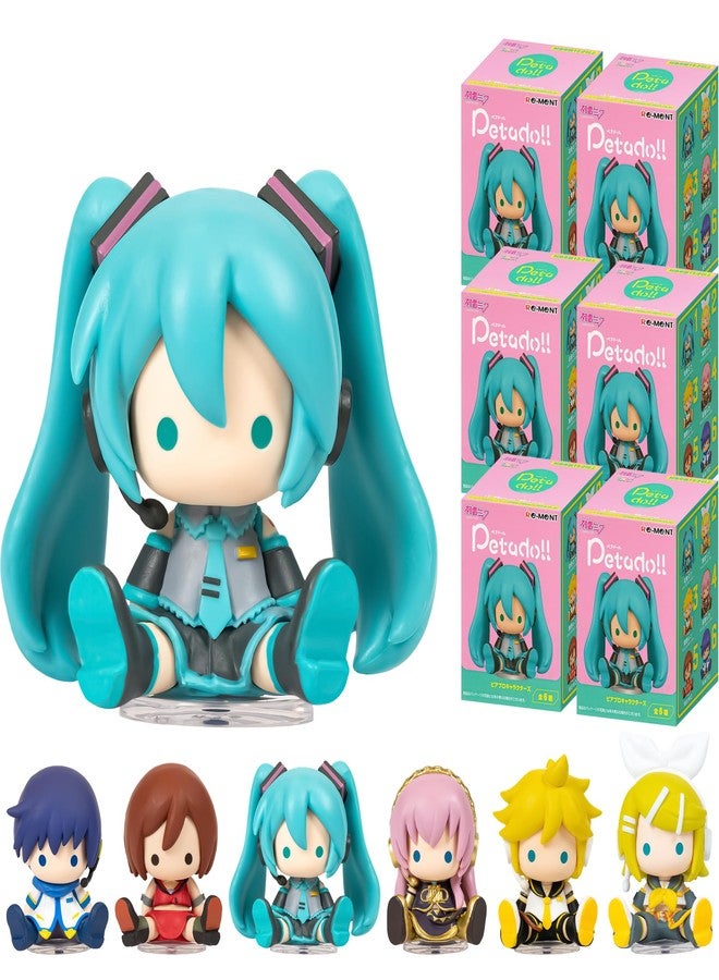 Hamee RE-Ment Blind Box - Hatsune Miku petadoll - Piapro Characters - 6 Pc. - Image 1