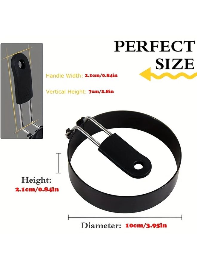 2pcs Heavy Duty Stainless Steel Egg Rings Non Stick Cooker for Omelets - Image 4