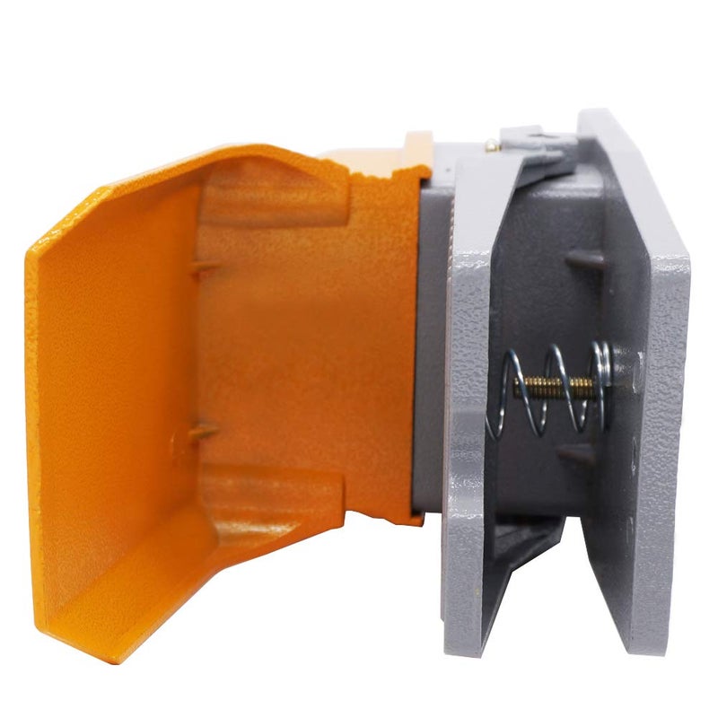 Twidec /AC 380V 15A Heavy Duty Foot Switch SPDT NO NC Electric Pedal Momentary Foot Pedal Switch with Foot Guard Aluminum Case LT-4 - Image 4