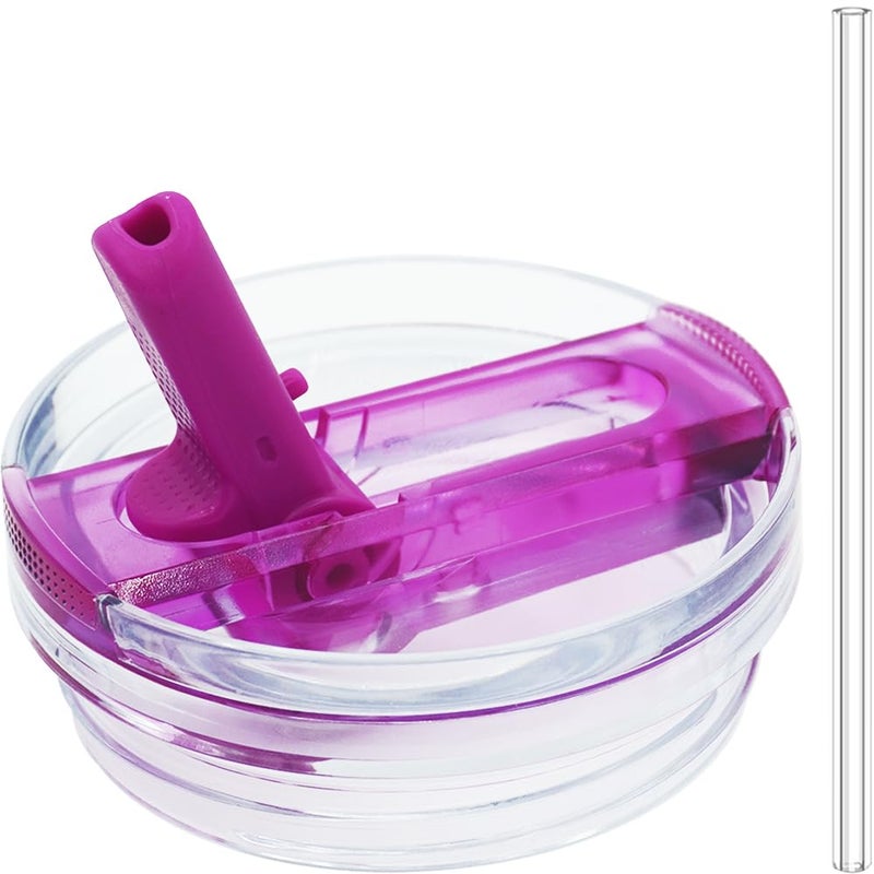 Dreamfocus 30 oz Leak Proof Flip Straw Lid Replacement for Stanley 30 oz Quencher H2.0 and ProTour Tumbler - Image 1