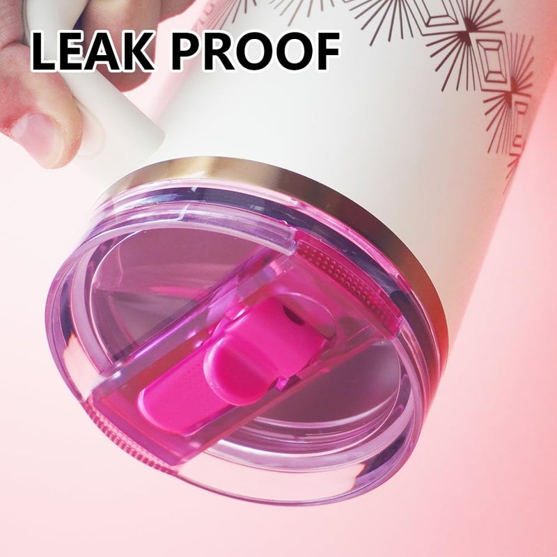 Dreamfocus 30 oz Leak Proof Flip Straw Lid Replacement for Stanley 30 oz Quencher H2.0 and ProTour Tumbler - Image 3