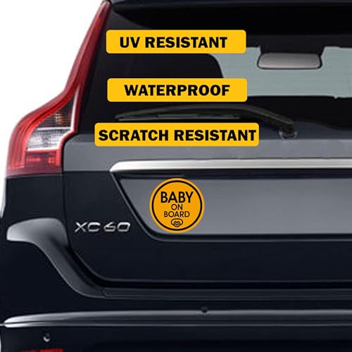 TOTOMO Baby on Board Magnet - Safety Caution Decal Sign Magnets for Cars Bumpers - Baby Pacifier ALI-025 - Image 4