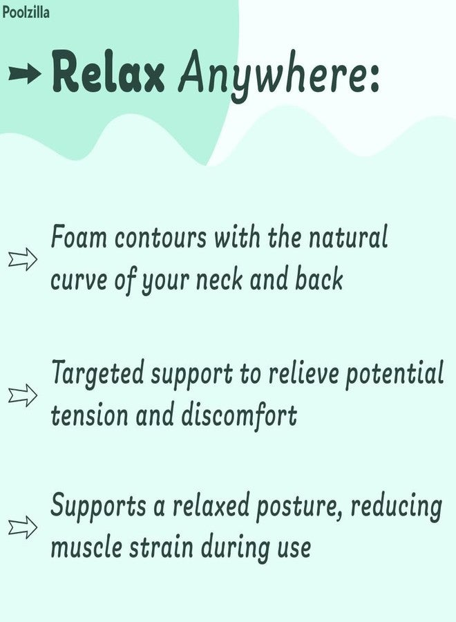 Poolzilla Universal Beige Spa Pillow, (1 Pack) Made of Soft Foam for Outdoor Hot Tubs and Chaise lounges - Adjustable Headrest and Weighted That Fits Any Spa - Image 5