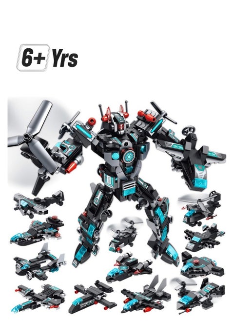 LUKAT Robot Building Toys for Boys Age 6 7 8 9 10 11 Year Old, 577 PCS STEM Toy Kit, 25-in-1 Building Bricks Educational Construction Set Engineering Toys, Activities Learning Gift for Kids