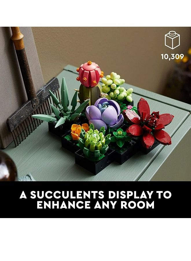 McDou Compatible with LEGO building blocks 10309 succulent flower plant building blocks flower splicing toy gift assembly - Image 2