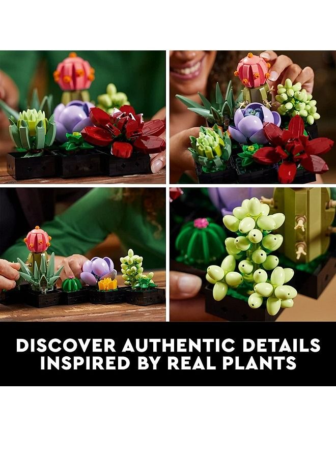 McDou Compatible with LEGO building blocks 10309 succulent flower plant building blocks flower splicing toy gift assembly - Image 4