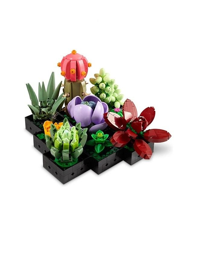 McDou Compatible with LEGO building blocks 10309 succulent flower plant building blocks flower splicing toy gift assembly - Image 1