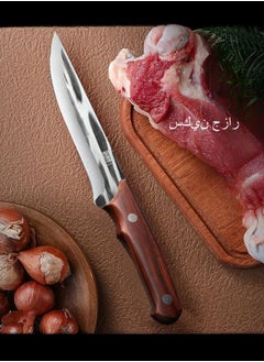 Browning Hand-forged Boning Knife Sharp Kitchen Knife Chef Knife For Cutting Lamb and Beef Butcher Knife With Leather Case  - Image 5