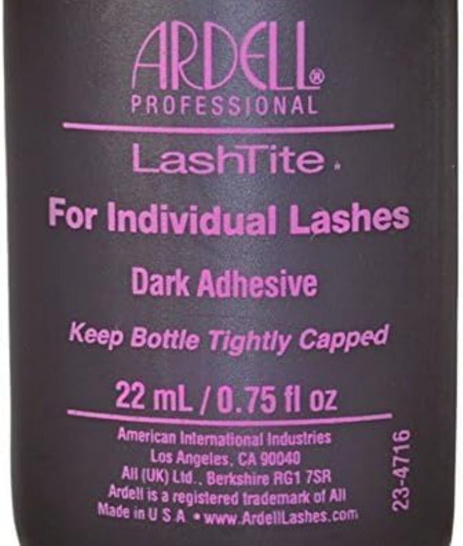 Ardell Lashtite Eyelash Adhesive Glue-Dark For Individual Lashes USA - Size 0.75 fl oz / 22ml (Pack 3) Flexible usage build - Image 2