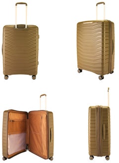 pierre cardin Pierre Cardin Hardcase Trolley Large Unbreakable,Expandable Zipper, Spiner Wheels  - Image 5