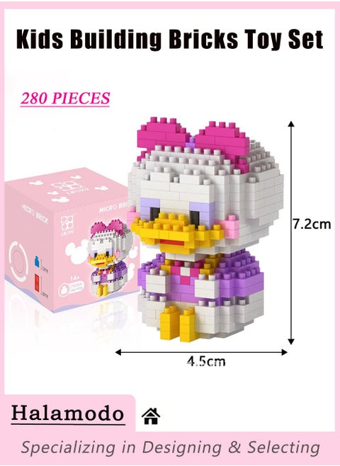 288PCS Micro Building Blocks Set Daisy Mini Figures Collection Building Gifts Cartoon Bricks Block Puzzles Set for Both Adults and Kids