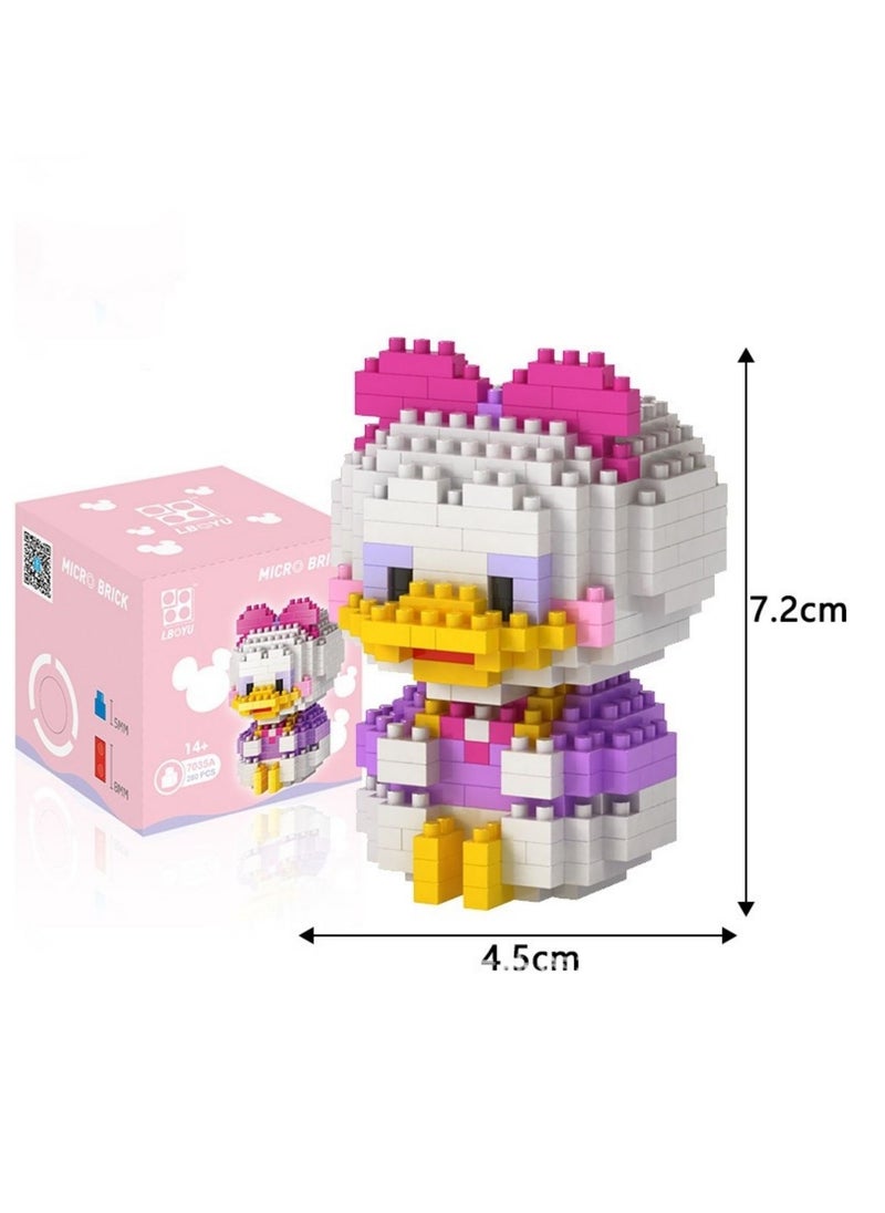 288PCS Micro Building Blocks Set Daisy Mini Figures Collection Building Gifts Cartoon Bricks Block Puzzles Set for Both Adults and Kids