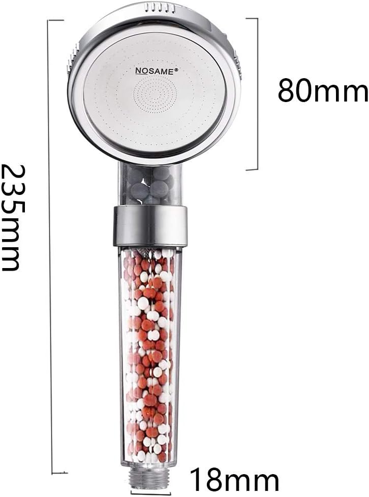 NOSAME ® Shower Head with Hose, Filter Filtration High Pressure Water Saving 3 Mode Function Spray Handheld Showerheads for Dry Skin & Hair - Image 3