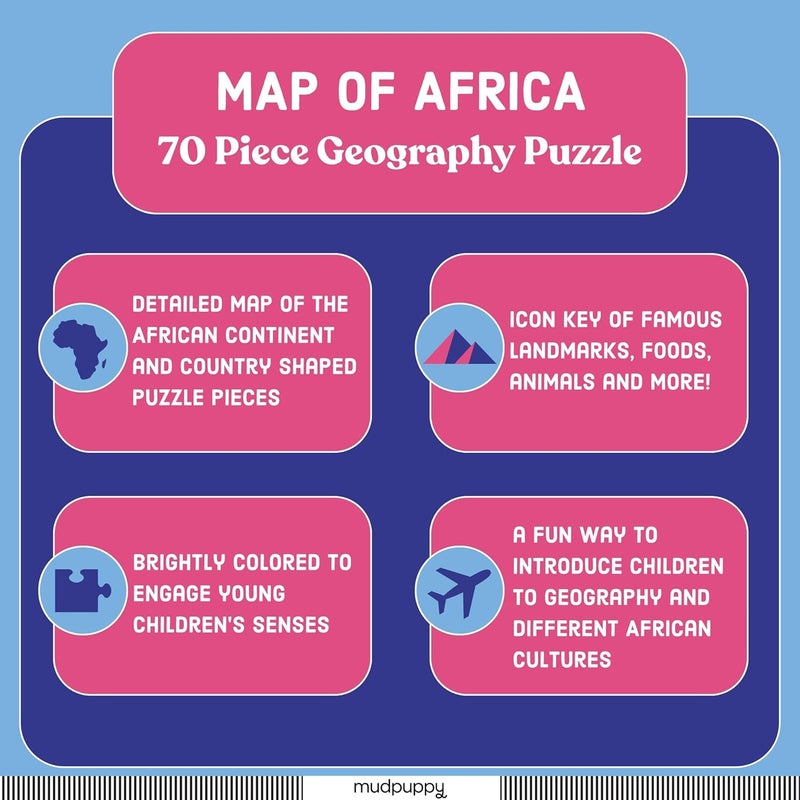Mudpuppy Map of Africa 70 Piece Geography Puzzle - Image 4