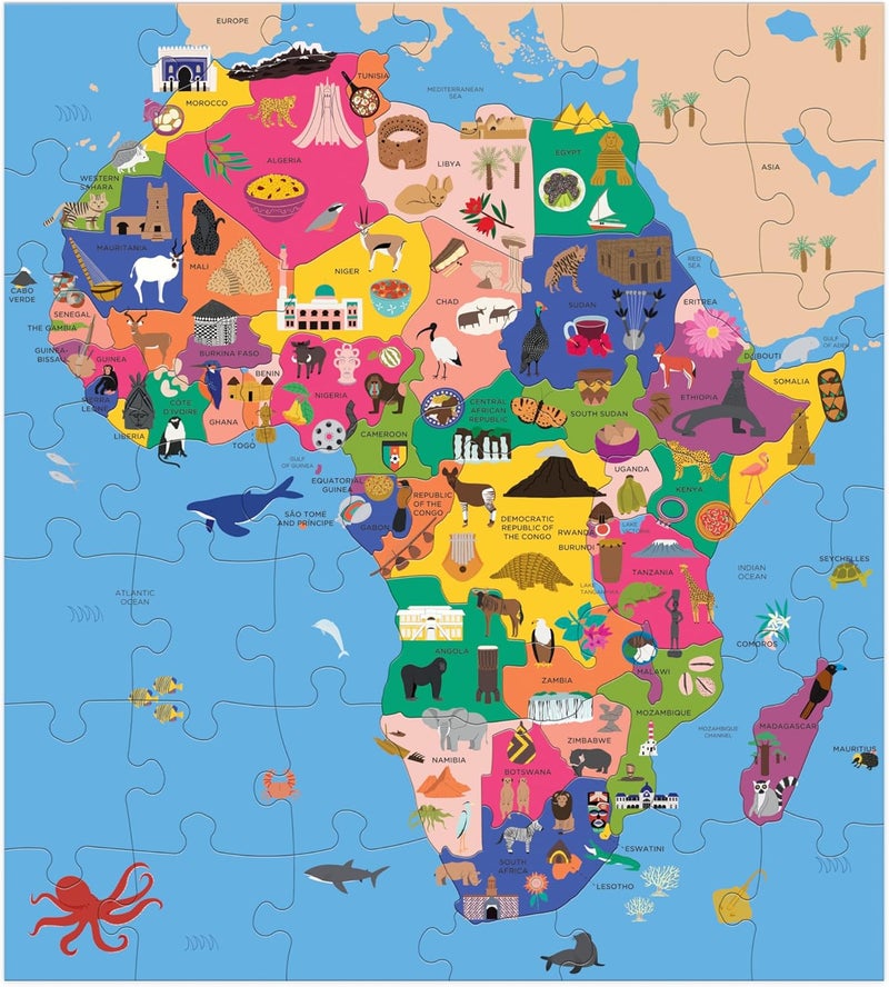 Mudpuppy Map of Africa 70 Piece Geography Puzzle - Image 2