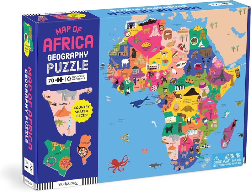 Mudpuppy Map of Africa 70 Piece Geography Puzzle - Image 1