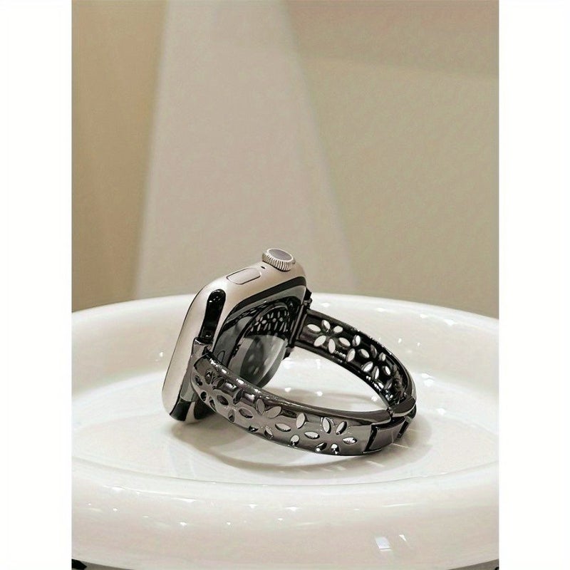 Handmade Hollow Petal Watch Band For Iwatch 38mm 40mm 41mm 42mm Golden - Image 4