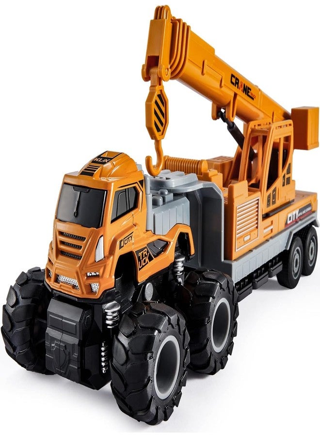 UKAXA Truck Toy Excavator Toys Metal Head Crane Trucks Toy Friction Powered Engineering Vehicle Model Construction Toys for 2 3 4 5 Years Kids - Image 1