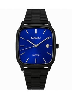 CASIO Genuine Casio Men's and Women's Stainless Steel Band Watch - Stylish Blue Dial with Date Display  - Image 1