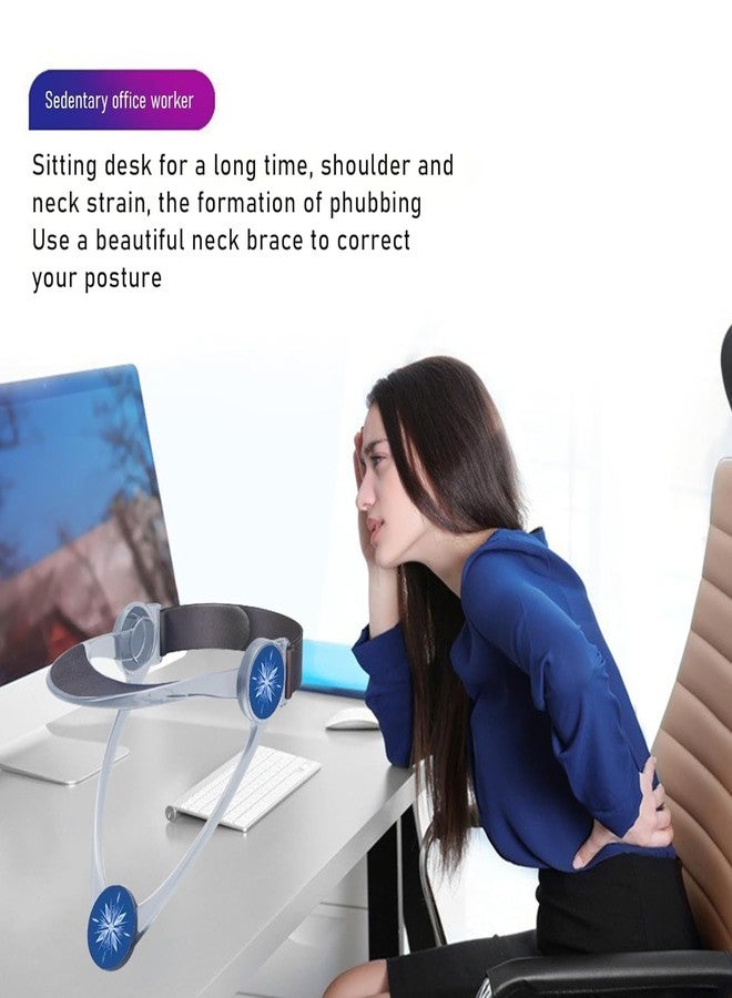Snevad 360° Adjustable Collar Neck Brace Pain Relief Cervical Collar Orthopedic Neck Support Brace for Men & Women Forward Head Posture Corrector Ergonomic Head Collar for Cervical Spine Alignment - Image 3