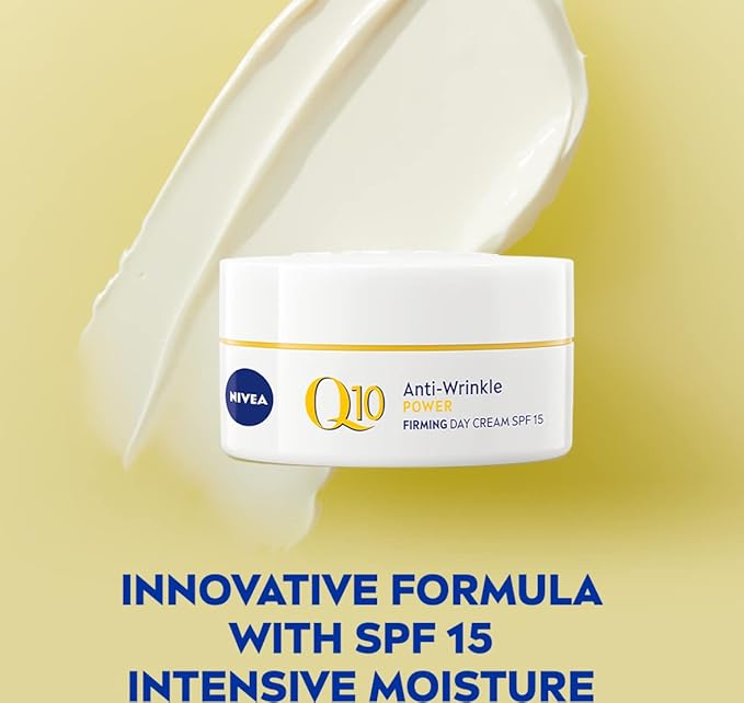 NIVEA Q10 AntiWrinkle Power Firming Eye Cream 15ml AntiWrinkle Skincare for Eliminating Fine Lines and Dark Circles Nourishing Eye Cream for Softer Smoother Skin - Image 3