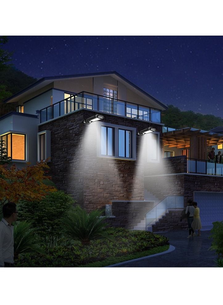 توبيز مصباح حائط LED / COB يعمل بالطاقة الشمسية مستشعر الأشعة تحت الحمراء مستشعر حركة PIR IP65 في الهواء الطلق وول ستريت ضوء مقاوم للماء - Image 3