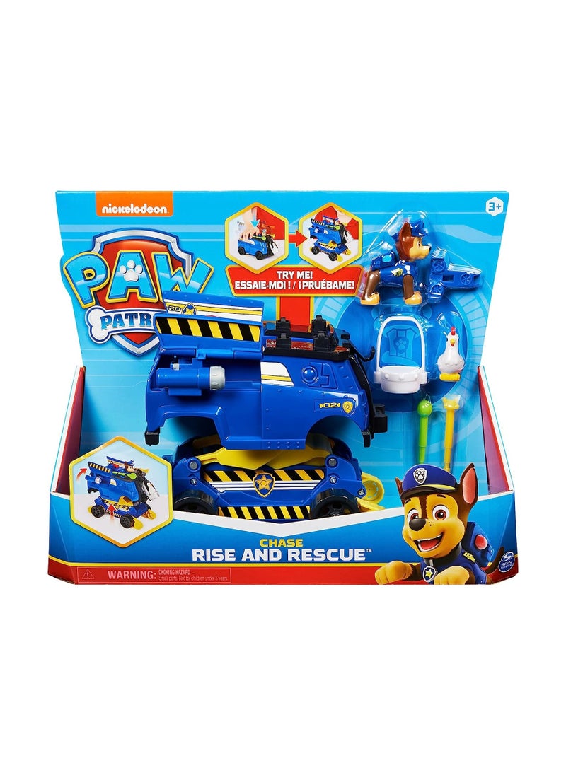 PAW PATROL - Paw patrol Chase rise and rescue transforming toy car with action figures and accessories - Image 1
