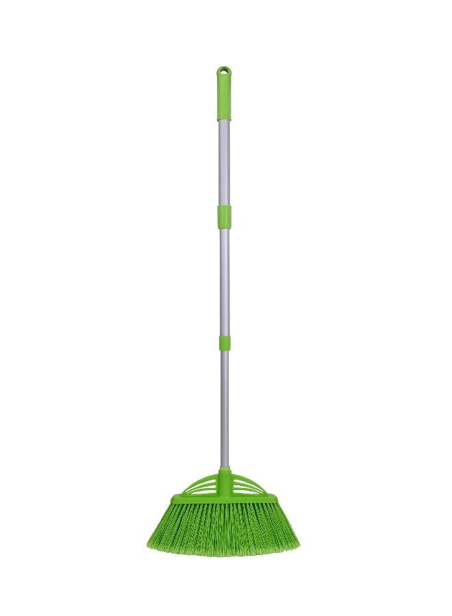 Xifando Three-Section Telescopic Aluminum Alloy Rod Long-Handled Broom（Green） - Image 3