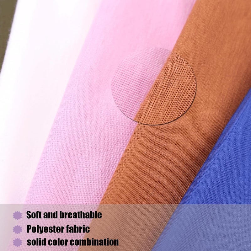 أطواق رأس بوهو مرنة عريضة غير قابلة للانزلاق 6 قطع للنساء والفتيات | إكسسوارات شعر عصرية لليوغا، التمارين، الجري، والرياضة - Image 4