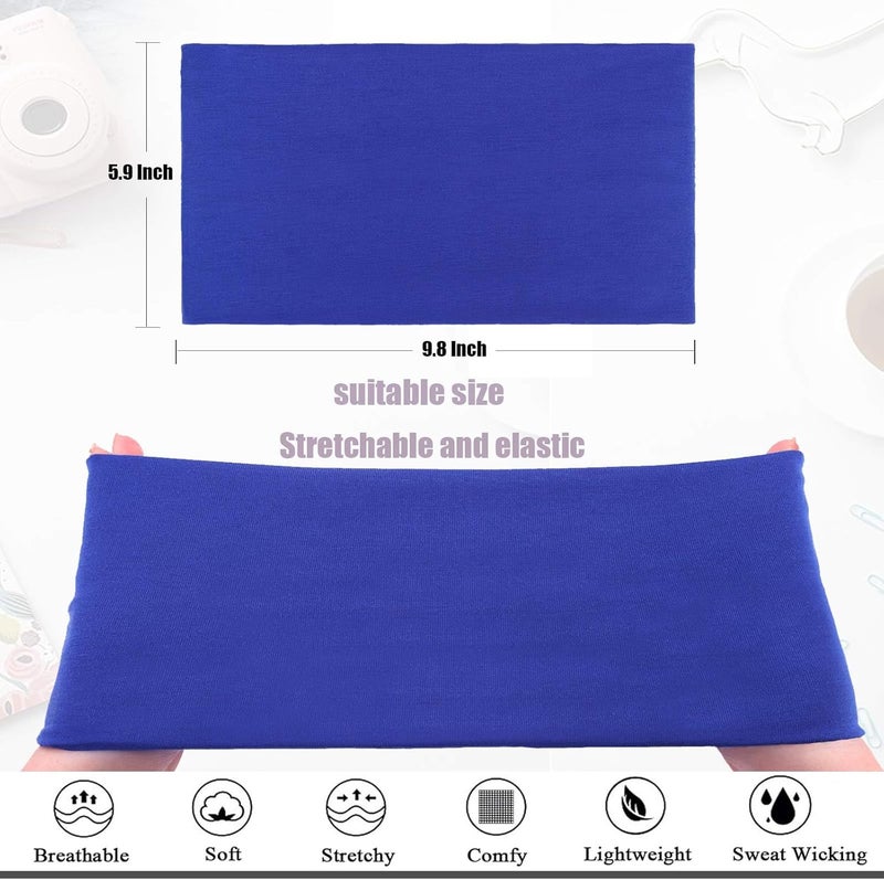 أطواق رأس بوهو مرنة عريضة غير قابلة للانزلاق 6 قطع للنساء والفتيات | إكسسوارات شعر عصرية لليوغا، التمارين، الجري، والرياضة - Image 2