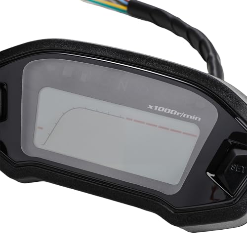 YSMOTO Motorcycle Speedometer, Universal Tachometer Digital Odometer for Most Motorcycles with DC 12V, Adjustable for 7 Colors - Image 5