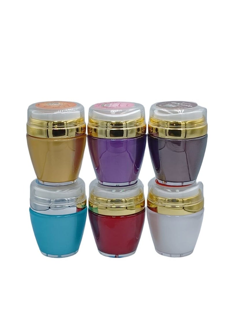 Generous Makhmaria Lamsa of Silk for body and hair perfume consisting of 6 pieces with different scents 
