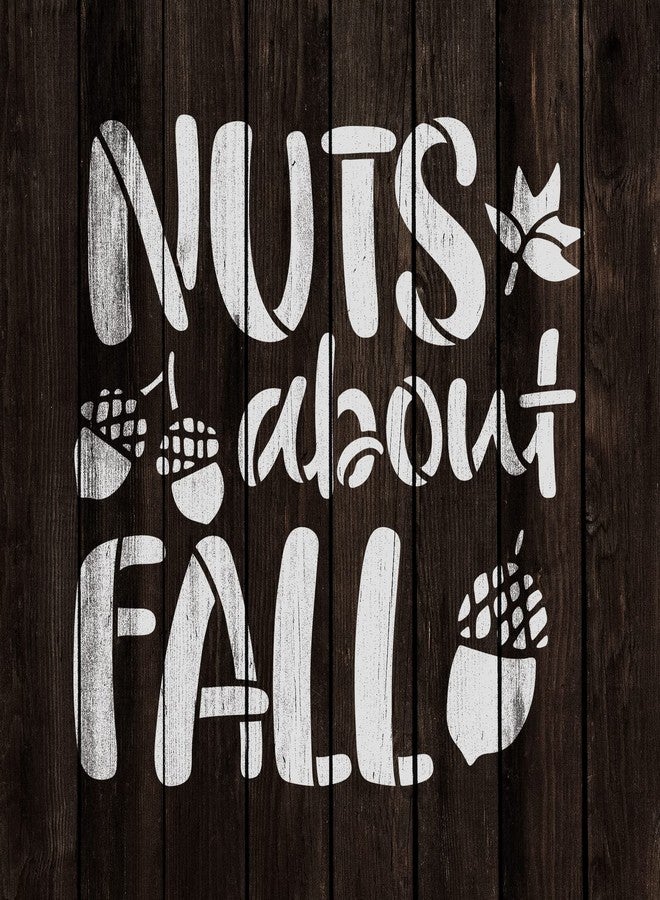 Stencil Revolution Nuts About Fall Stencil - Fall Wall Art, Hello Fall Stencil, Outdoor Fall Decor, Fall Home Decor, Fall Door Decorations - Image 4